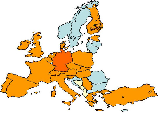 Landkarte Europa