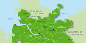 Landkarte Metropolregion Hamburg