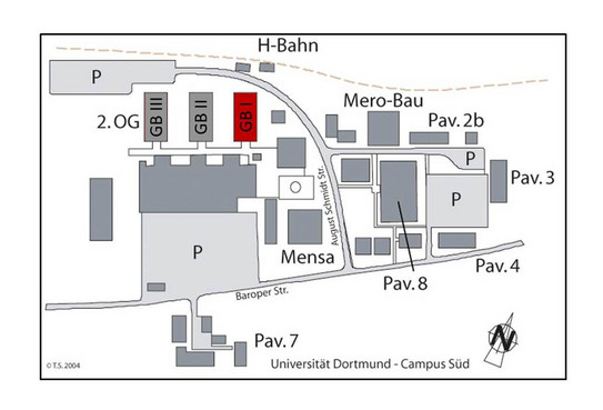 Lageplan Campus Süd