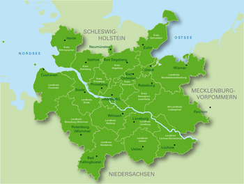 Karte Metropolregion Hamburg